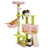FLOY arbre a chat vert avec 3 chats