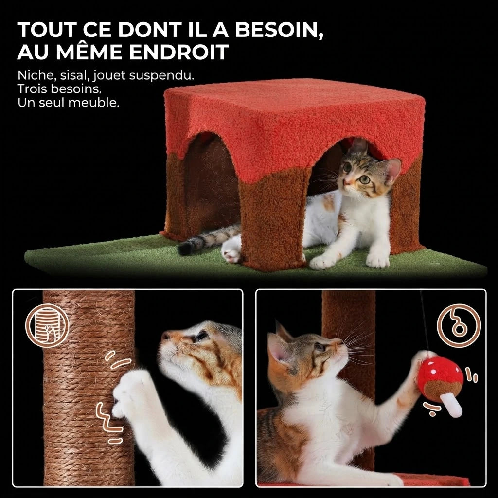 GAKI arbre a chat fleur 2 Image