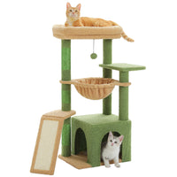 HANA petit arbre a chat vert avec 2 chats