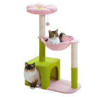 ROMI petit arbre a chat vert avec 2 chats