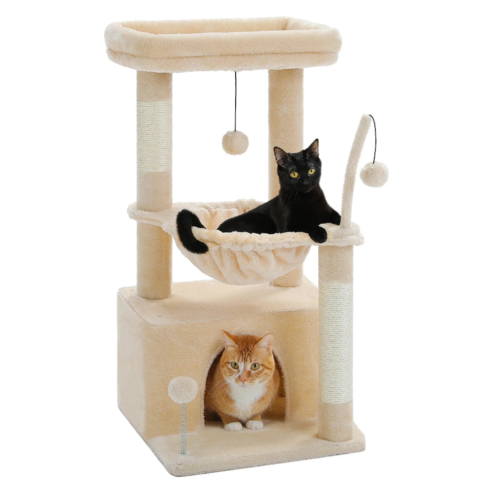 YUKI petit arbre a chat avec 2 chats