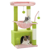 YUKI petit arbre a chat avec 2 chats